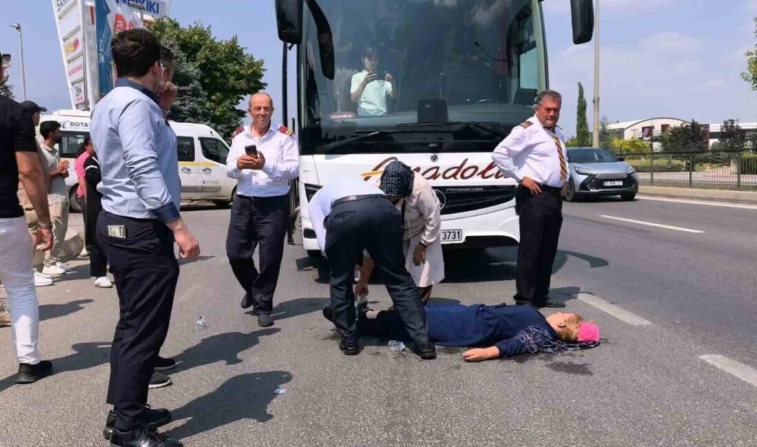 Bursa’nın İnegöl ilçesinde bir yolcu otobüsü tarafından çarptırılan yaklaşık 30