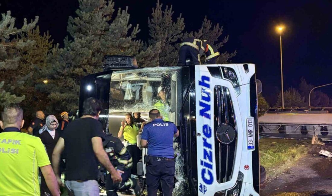 Kocasinan ilçesinde meydana gelen bir trafik kazasında, yolcu otobüsü ile