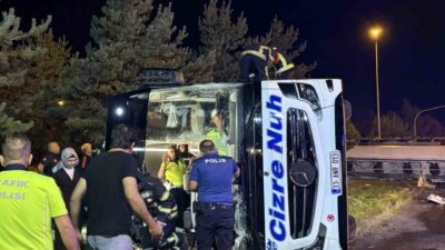 Kocasinan ilçesinde meydana gelen bir trafik kazasında, yolcu otobüsü ile