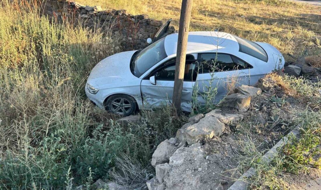 Tomarza ilçesinde meydana gelen bir trafik kazasında kontrolü kaybolan bir