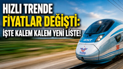 üksek Hızlı Tren (YHT) bilet fiyatlarına yüzde 6,5 oranında zam