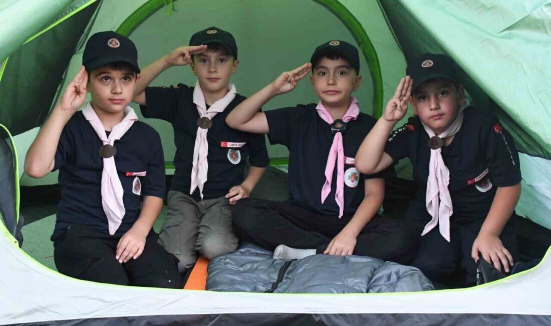 Yozgat Spor Vadisi’nde bulunan izciler, okulların açılmasına az bir süre