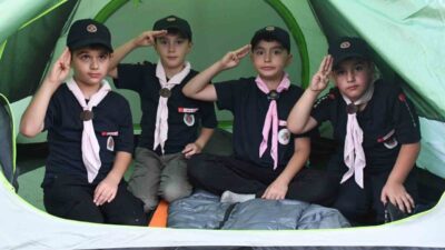 Yozgat Spor Vadisi’nde bulunan izciler, okulların açılmasına az bir süre
