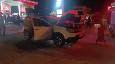 Hakkari’nin Yüksekova ilçesinde bir otomobilde meydana gelen gaz sızıntısı nedenli