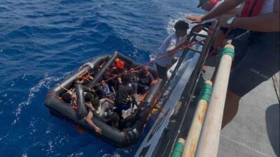 Muğla’nın Marmaris ilçesi açıklarında, Yunan sahil güvenlik birimleri tarafından Türk