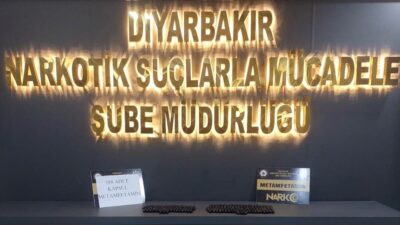 İki yabancı uyruklu şahıs, Diyarbakır’da 1 kilo 280 gram uyuşturucu