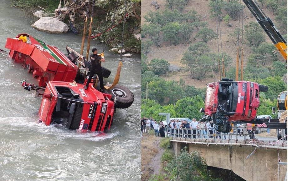 Hakkâri’nin Çukurca ilçesindeki bir orman yangınına müdahale etmek için yola