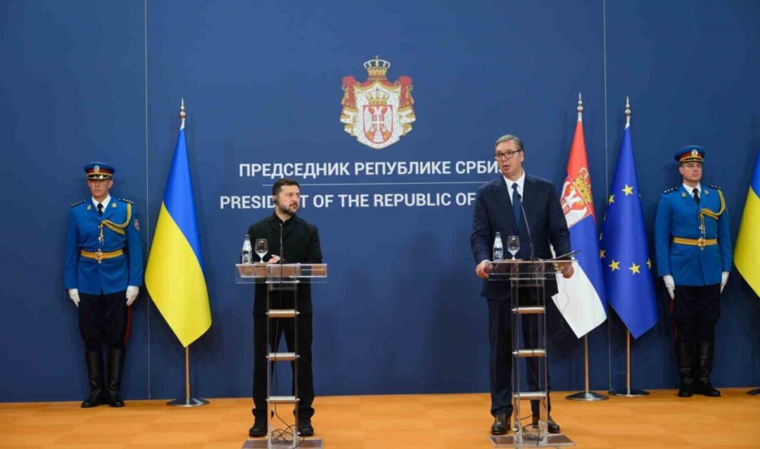 Ukrayna Devlet Başkanı Vladimir Zelenskiy, Sırbistan’a gerçekleştirdiği ziyaret sırasında, ABD
