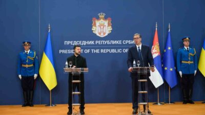 Ukrayna Devlet Başkanı Vladimir Zelenskiy, Sırbistan’a gerçekleştirdiği ziyaret sırasında, ABD