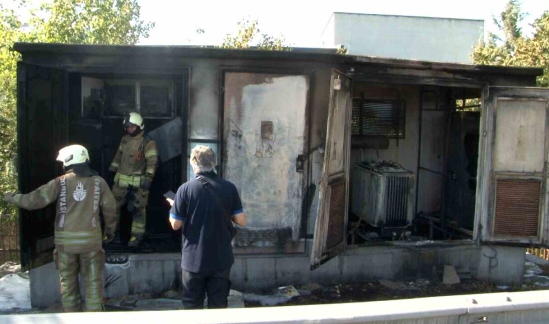Zeytinburnu ilçesinde bulunan bir trafoda yangın çıktı ve itfaiye ekiplerinin