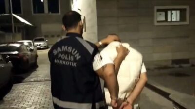Samsun Emniyet Müdürlüğü Narkotik Suçlarla Mücadele Şube Müdürlüğü ekipleri tarafından