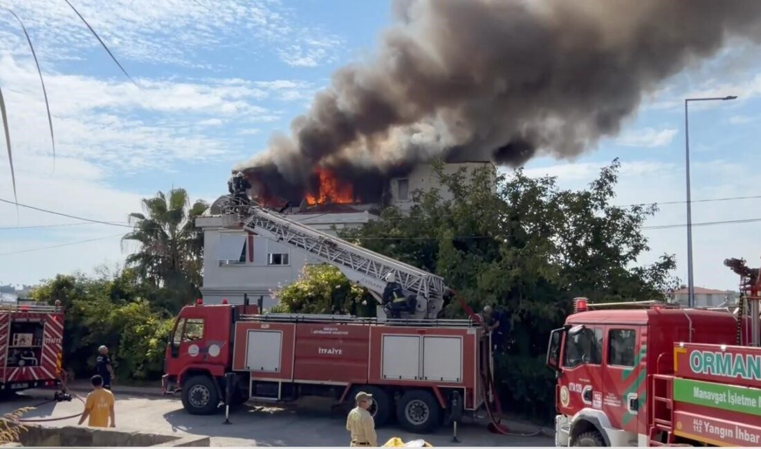 Manavgat ilçesindeki Antalya’nın Evrenseki Mahallesi’nde bulunan 4 katlı bir binanın