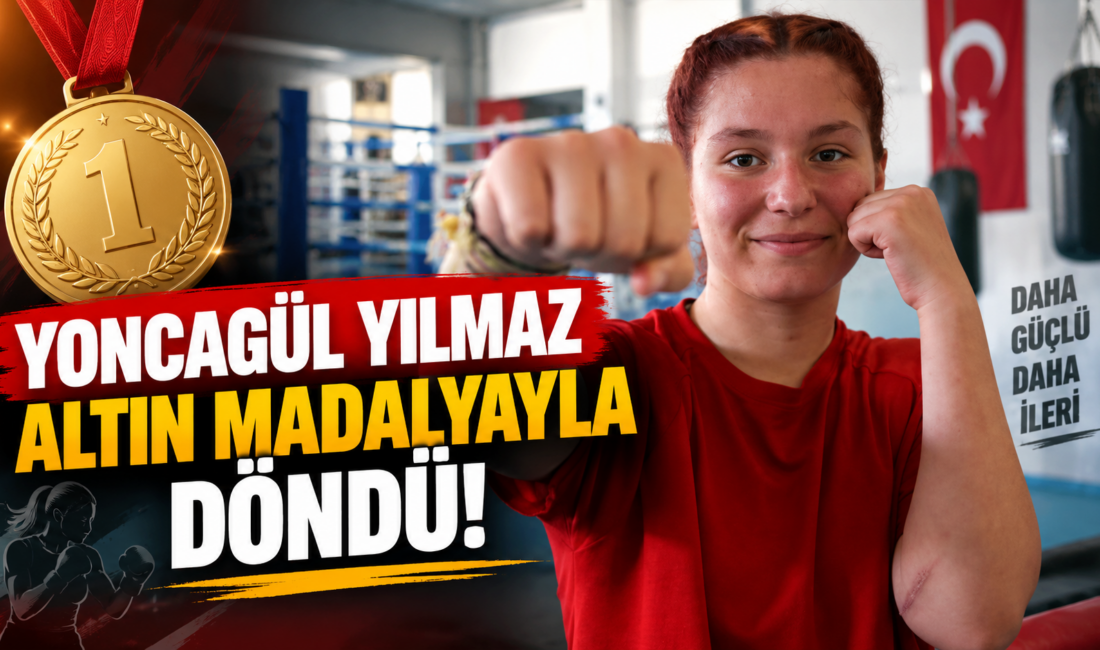 Rize’de düzenlenen U23 Türkiye Boks Şampiyonası’nda altın madalya kazanarak Türkiye