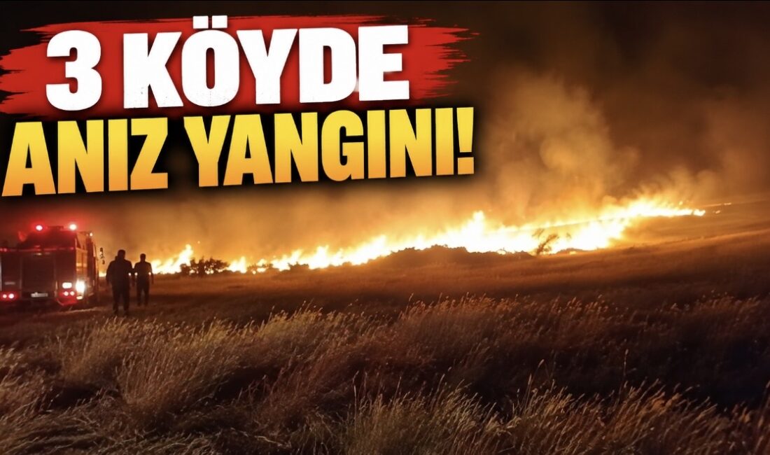 Yozgat’a bağlı Bacılı, Musabeyli ve Topçu köylerinde gece saatlerinde tarım