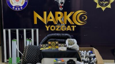 Yozgat İl Emniyet Müdürlüğü Narkotik Suçlarla Mücadele Şube Müdürlüğü ekiplerince