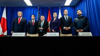ABD Başkanı Donald Trump, Danimarka ve Grönland liderleri ile bir