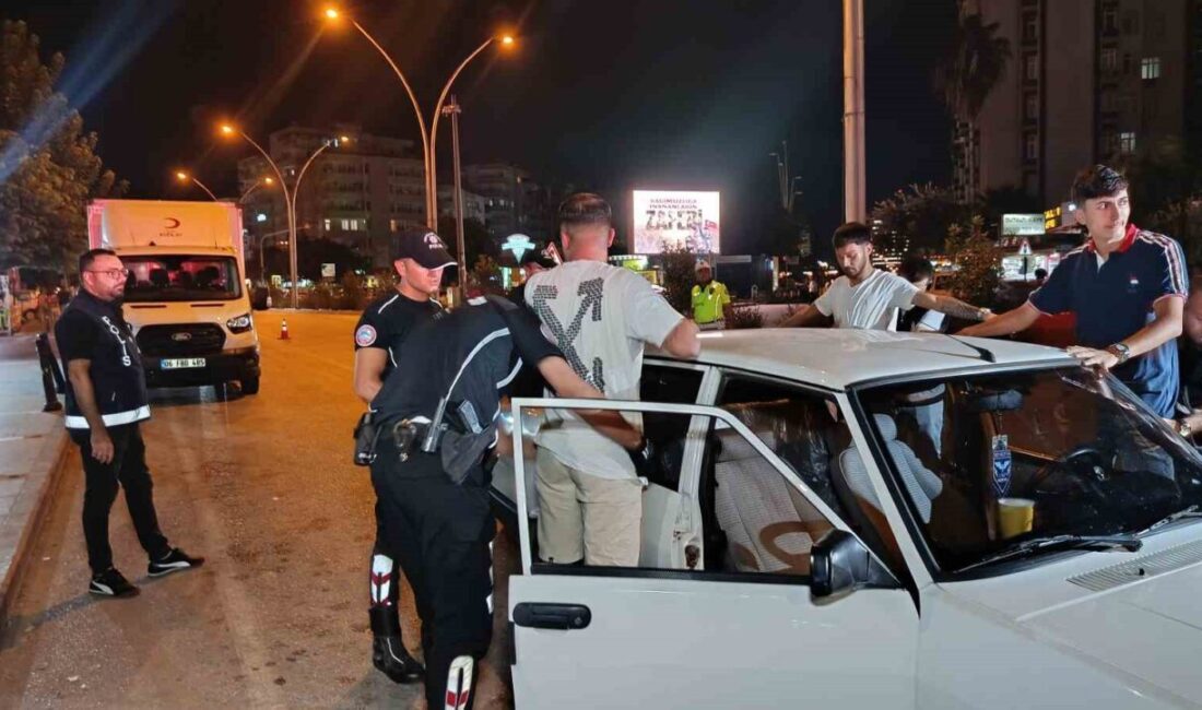 Adana’da, Adana Emniyet Müdürlüğü Asayiş Şube Müdürlüğü koordinesinde bin 594