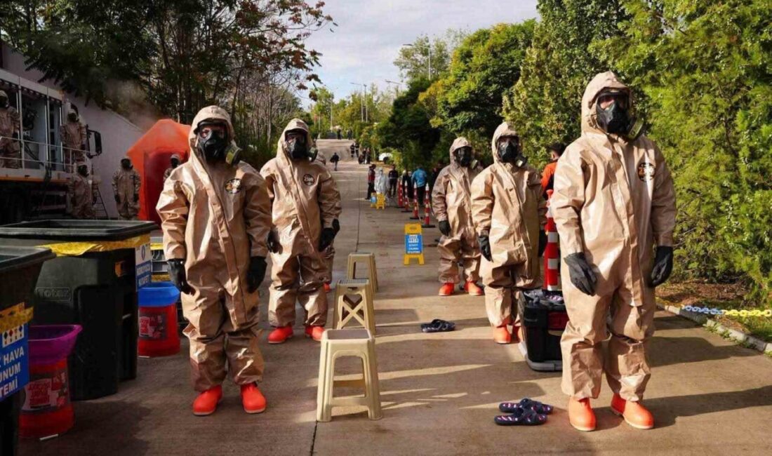 Kırıkkale ilinde, Türkiye Afet Müdahale Planı (TAMP) çerçevesinde kimyasal gaz