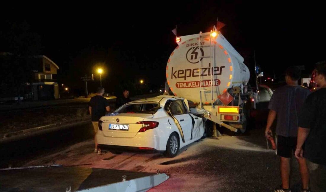 Manavgat, Antalya ilçesinde dün akşam meydana gelen bir kazada, bir