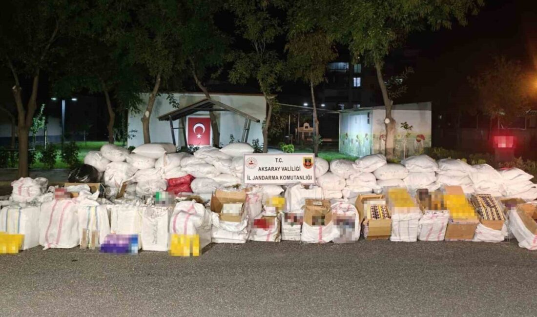 Aksaray’da jandarma ekipleri, şüpheli buldukları bir tırı durdurduklarında 5,5 milyon