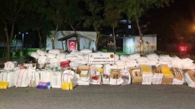 Aksaray’da jandarma ekipleri, şüpheli buldukları bir tırı durdurduklarında 5,5 milyon