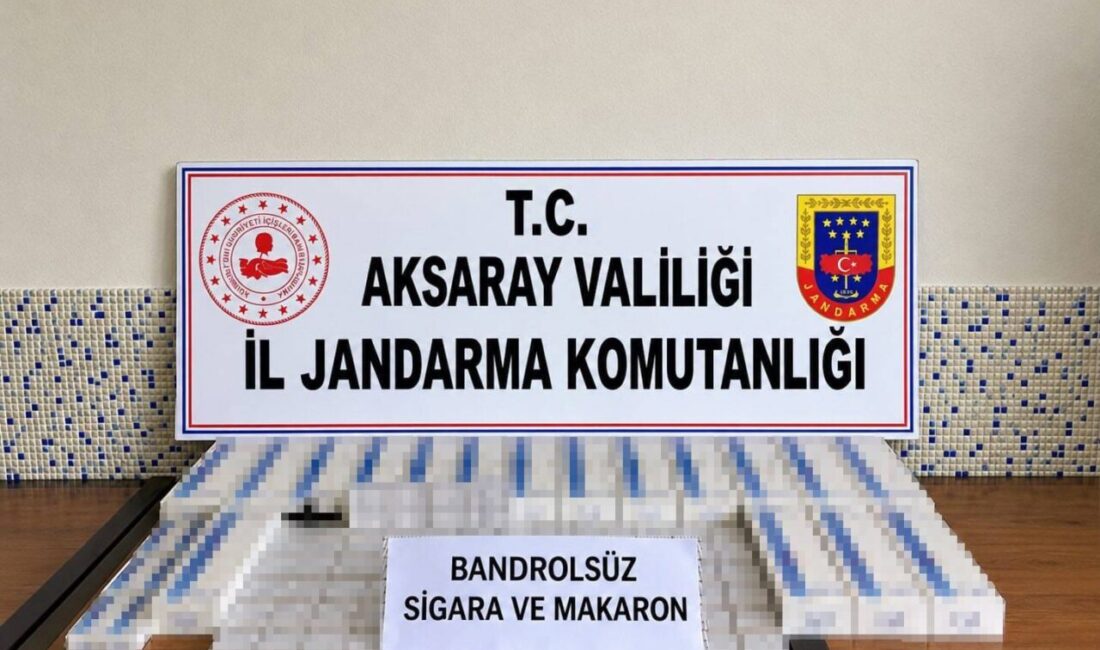 Aksaray ve çevresinde gerçekleştirilen eş zamanlı operasyonlarda jandarma tarafından 2,1