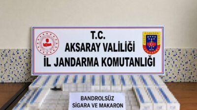 Aksaray ve çevresinde gerçekleştirilen eş zamanlı operasyonlarda jandarma tarafından 2,1
