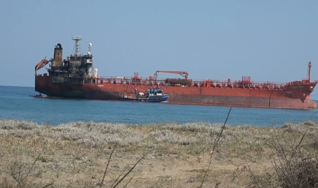 Karadeniz’de dron saldırısına maruz kalan ve daha sonra sürüklenerek Samsun’un