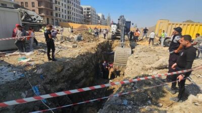 Hatay’da altyapı çalışmaları sırasında meydana gelen toprak kayması sonucu 2