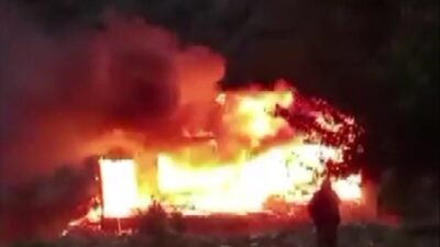 Amasya’nın Doğantepe köyünde, 80 yaşındaki Elvan K.’ya ait tek katlı