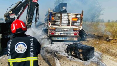 Osmaniye’nin Kadirli ilçesinde meydana gelen bir olayda, anız yangınından yayılan
