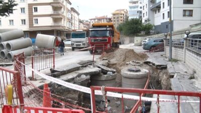Keçiören ilçesindeki altyapı çalışmalarının 1,5 yıldır devam etmesiyle ilgili Basınevleri