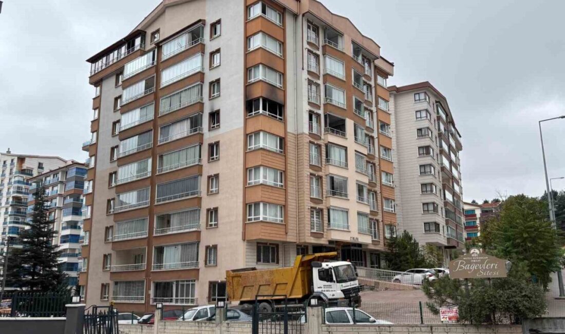 Ankara’nın Mamak ilçesinde bulunan bir apartman dairesinde meydana gelen yangında