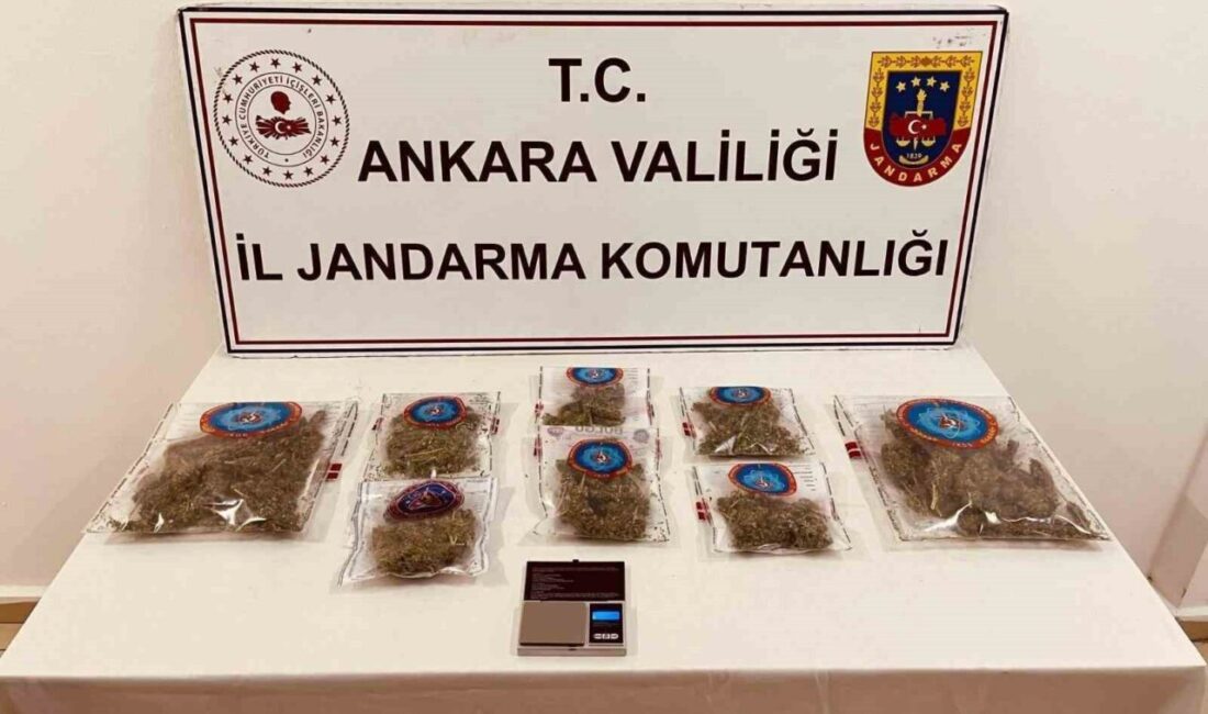 Ankara’da Jandarma ekipleri tarafından gerçekleştirilen narkotik operasyonunda, Etimesgut ve Çankaya