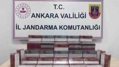 Ankara’da jandarma ekipleri tarafından yapılan denetimlerde, okul çevrelerinde 75 kartonda