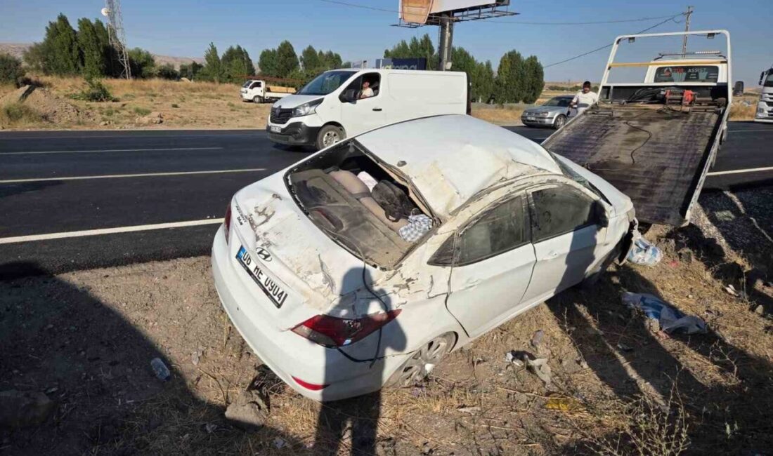 Ankara’nın Elmadağ ilçesinde meydana gelen trafik kazasında, bir otomobilin kontrolden