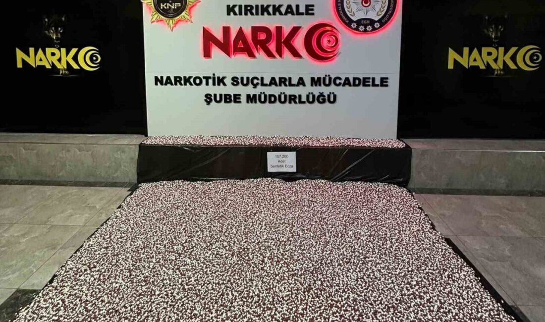 Kırıkkale’de yapılan bir operasyonda, Ankara’dan çevre illere uyuşturucu sevkiyatı yapılacağı