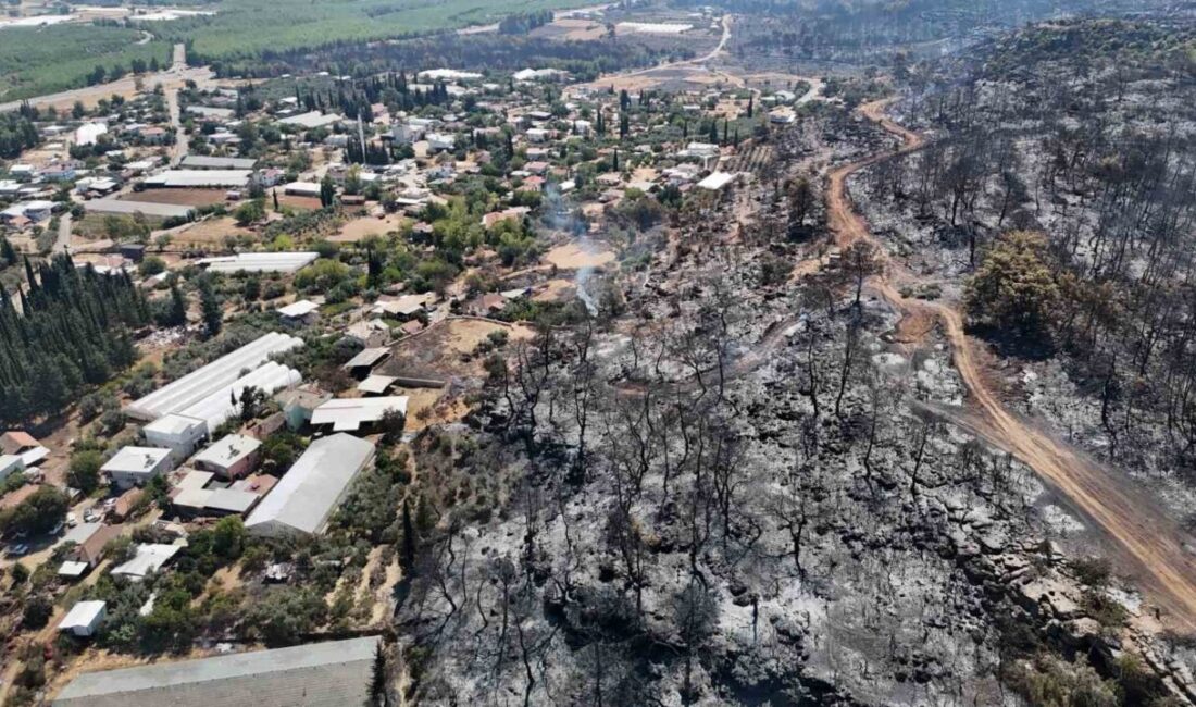 Antalya’nın Aksu ilçesinde 7 Eylül’de başlayan ve enerjisi azaltılan yangın