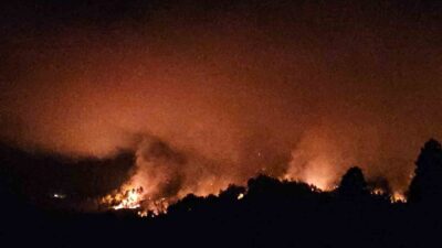 Antalya’nın Serik ilçesinde orman dışı alanda çıkan yangınla ilgili söndürme