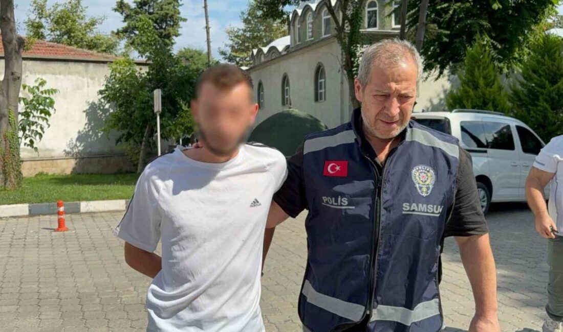 Atakum ilçesinde bir araçta bıçakla yaralama vakası sonucunda tutuklanan şüphelinin