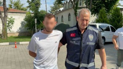 Atakum ilçesinde bir araçta bıçakla yaralama vakası sonucunda tutuklanan şüphelinin