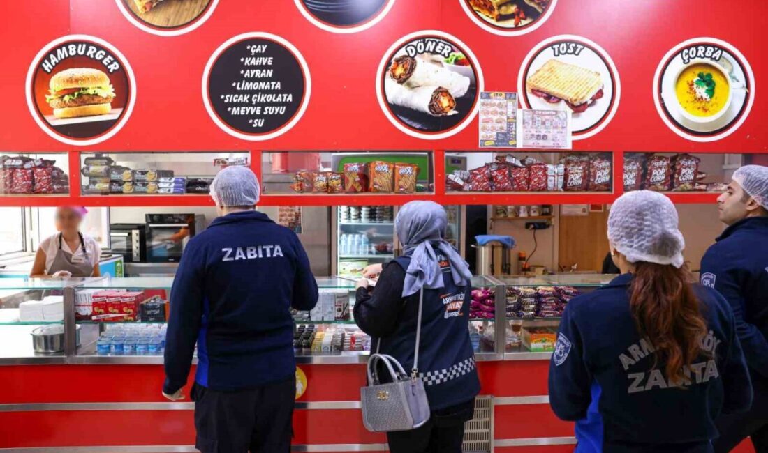 Arnavutköy ilçesinde öğrencilerin sağlıklı beslenmelerini sağlamak amacıyla okul kantinlerinde denetimler