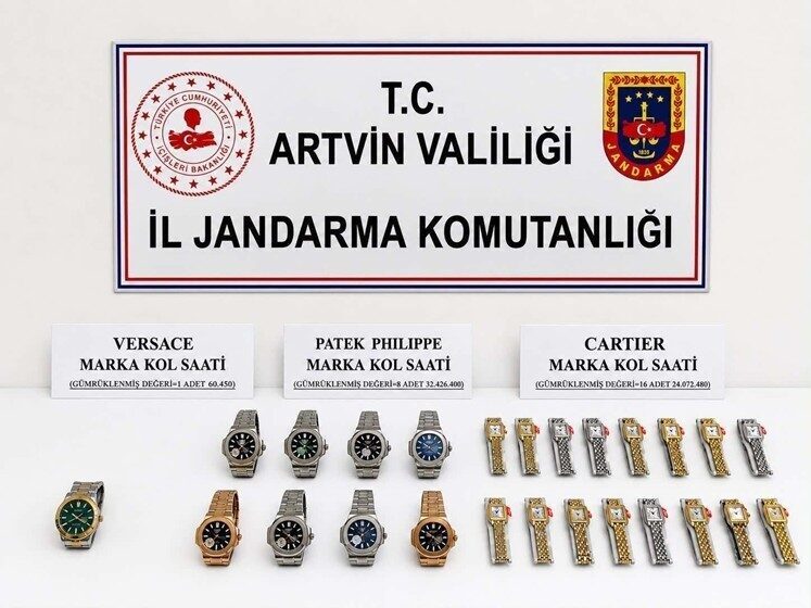 Artvin’de Jandarma ekipleri tarafından düzenlenen kaçakçılık operasyonlarında büyük miktarda kaçak