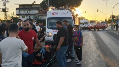 Aydın’ın İncirliova ilçesinde meydana gelen bir kaza sonucunda beton mikseri,