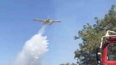 Balıkesir’in Karesi ilçesine bağlı Kocaavşar Mahallesi yakınlarında meydana gelen orman