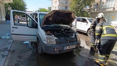Batman’da, Hilal Mahallesi’nde park halinde bulunan bir araçta meydana gelen