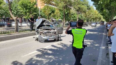 Batman’da meydana gelen bir trafik kazasında sürücü aracın kontrolünü kaybederek