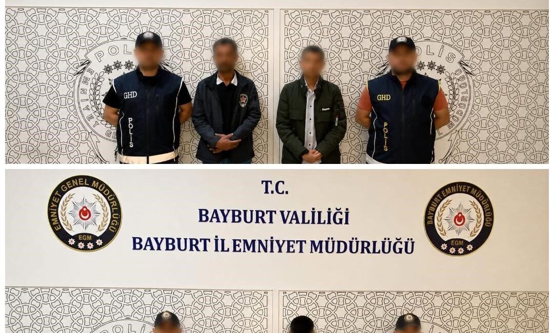 Bayburt’ta polis ekiplerince gerçekleştirilen operasyonlarda, kente yasa dışı yollarla girdikleri