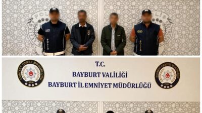 Bayburt’ta polis ekiplerince gerçekleştirilen operasyonlarda, kente yasa dışı yollarla girdikleri