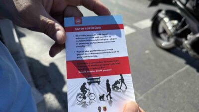 İstanbul İl Trafik Denetleme Şube Müdürlüğü ekipleri, Beşiktaş’ta yayaların trafik